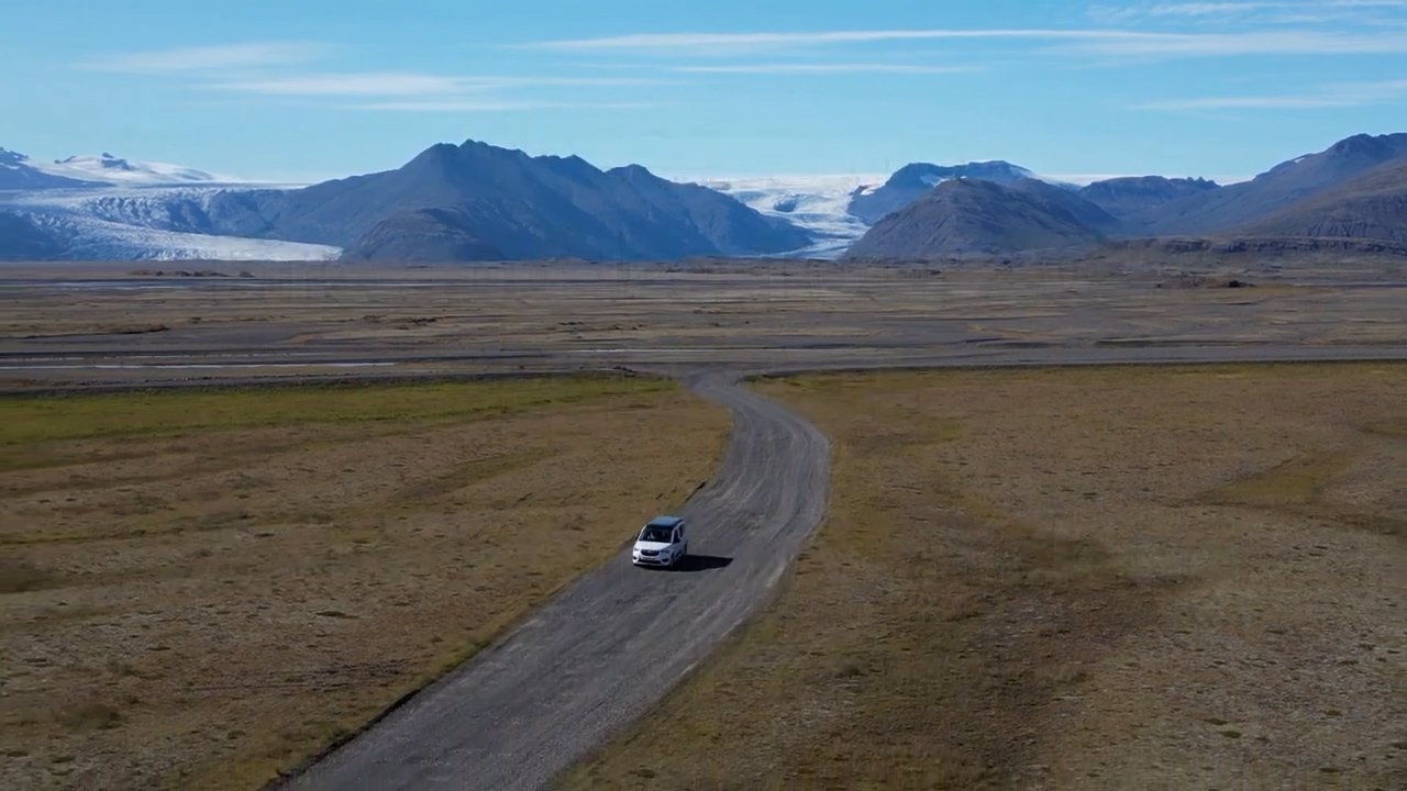 Departing a glacier, one of those moments you simply have to stop and take in
