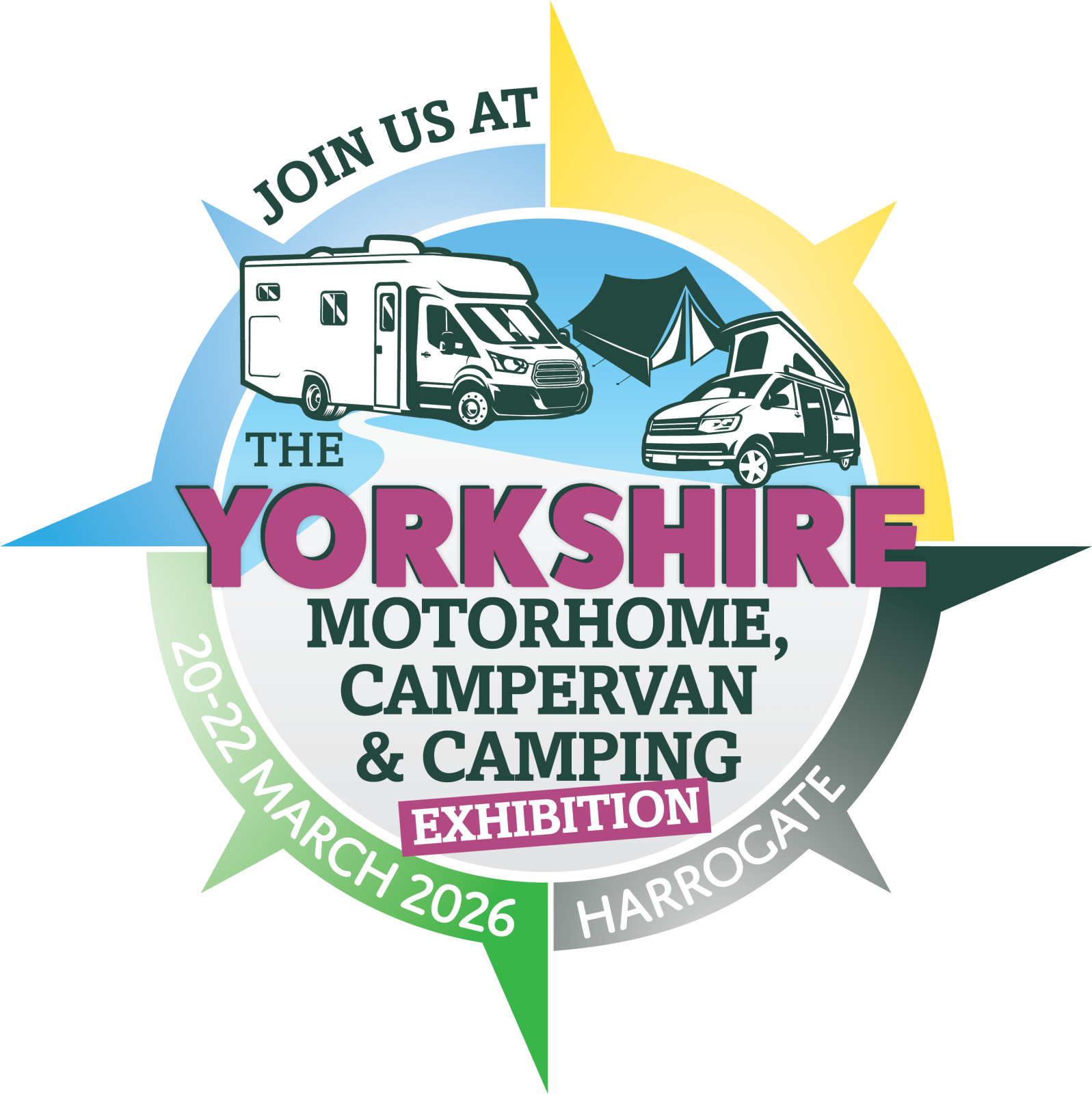 Wheelhome show stand at Harrogate Yorkshire Motorhome Exhibition 2026