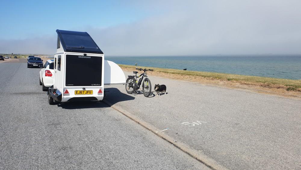 Dashaway caravan in Shetland countryside