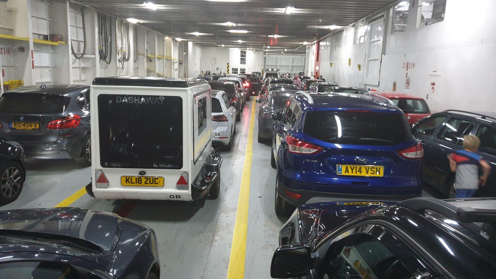 Millau viaduct from French motorway stop