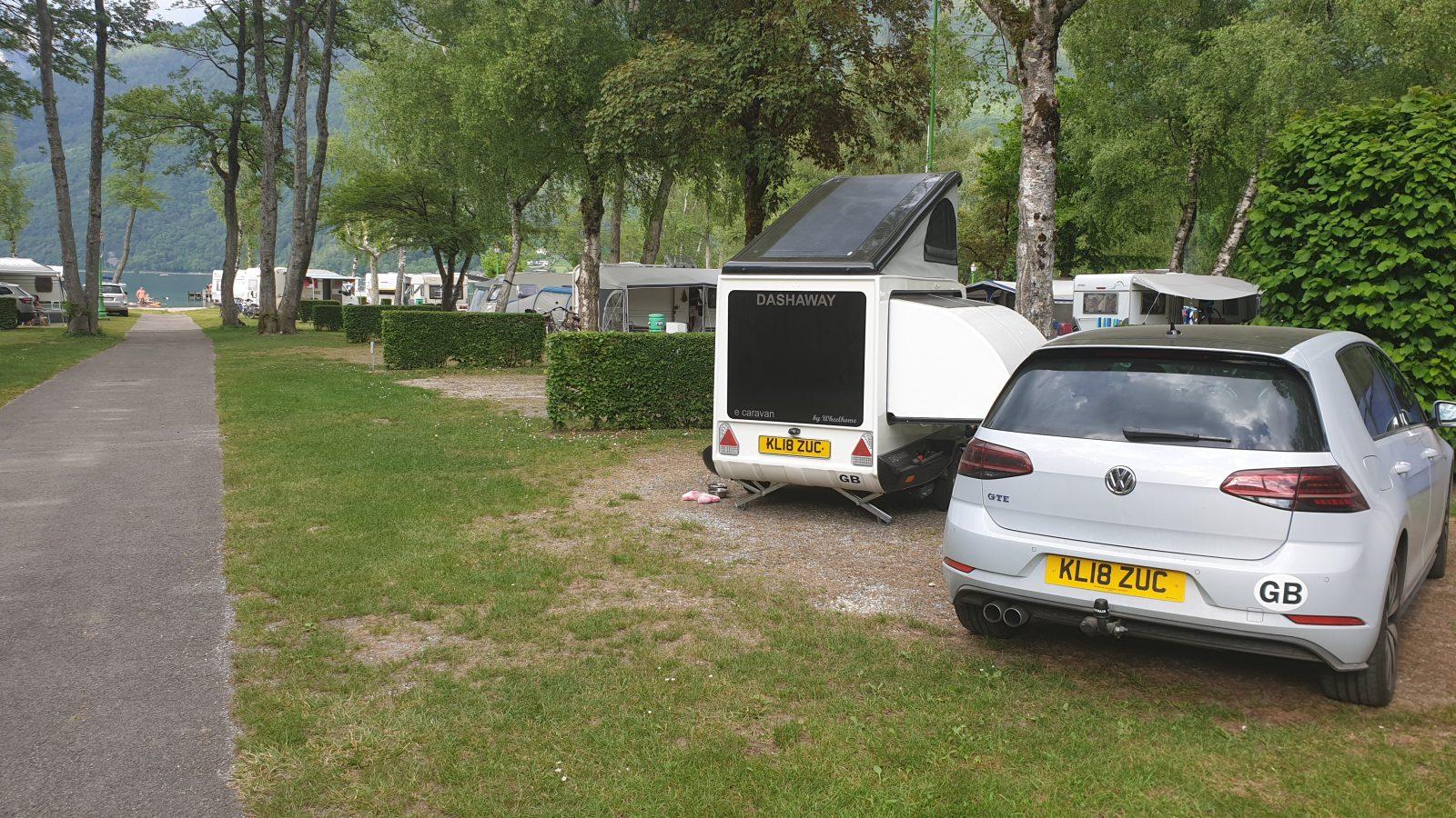 Dashaway all-electric kitchen in use at campsite