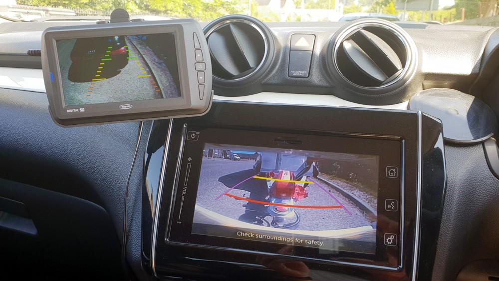 Suzuki Swift and Dashaway on Shetland ferry approach
